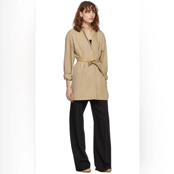 NWT $330 Isabel Marant Lecce Studded Leather in BEIGE, Size Small! - Picture 3 of 4